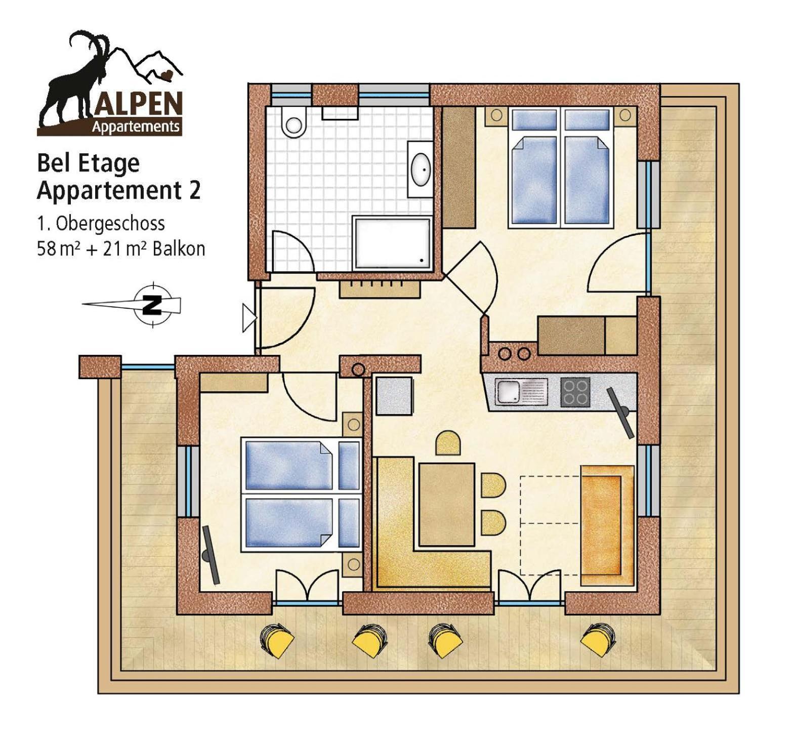 Alpen Appartement Beletage Mayrhofen Pokoj fotografie